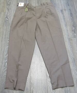 Vtg LANA FORMALS *NWT* Dress Pants Size 40x30 Men Pleated Business Office Brown